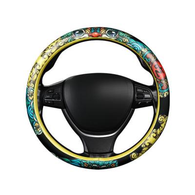 China Upgrade Your Car's Interior with -Chic PU Leather Steering Wheel Covers Custom Design for sale