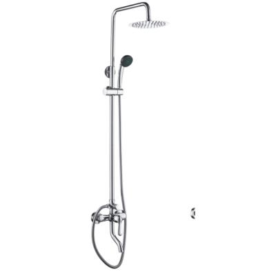 China High Quality Brass Head Mixer Slide Bar Rain Shower Faucet Set For Bathroom for sale