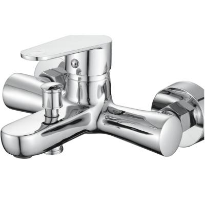 China Without Slide Bar Bath Water Faucet Wall Mounted Hot Cold Faucet For Bathroom for sale