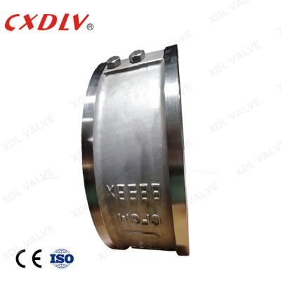 China Duplex2205 General Double Door Steel Wafer Check Valve With Soft Seat for sale