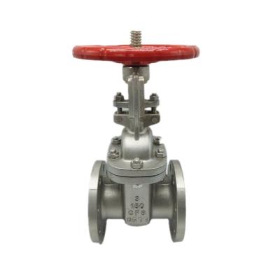 China General Wenzhou factory handle lever CF8/CF8Mcarbon high quality steel flanged gate valve dn100 for sale