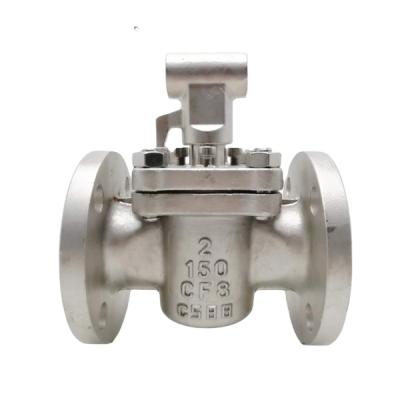 China General Standard ANSI GB Full Carbon Steel Flange End Hole Bushing Soft Sealed Plug Valve for sale