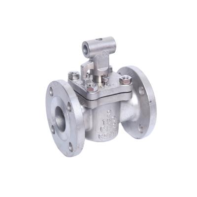 China General Stainless Steel WCB Body PTFE Jacketed ANSI A216 A351 Socket Plug Valve for sale