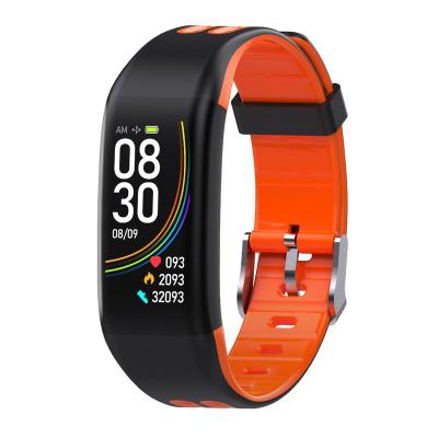 China New Design Water Resistant Multifunctional Body Temperature Sensor Smart Wristband for Android Smart Watch for sale