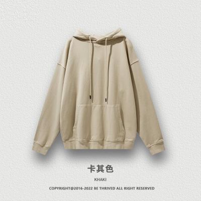 China High Quality Heavyweight 100% Cotton Breathable Customize Oversized Thick Drop Shoulder Sweatshirts Hooded Men's Hoodies Pullover Unisex Hoodie Sweatshirt for sale