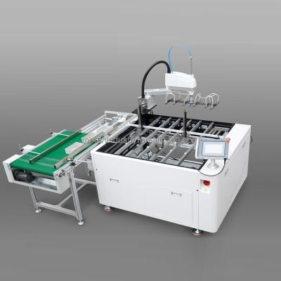 China DW-450 automatic factory position machine for rigid box and hardcover book with robot arm rigid box making machine for sale