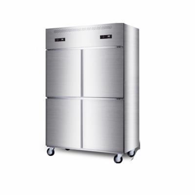 China Dual-temperature Manufacturer Commercial Refrigerator Double Temperature Freezer Stainless Steel Refrigerator for sale