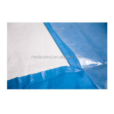 China Surgical Appendicitis Package Good Quality Products Supplies SMS Disposable Medical Valve Replacement Drape Sheet For Hospital for sale