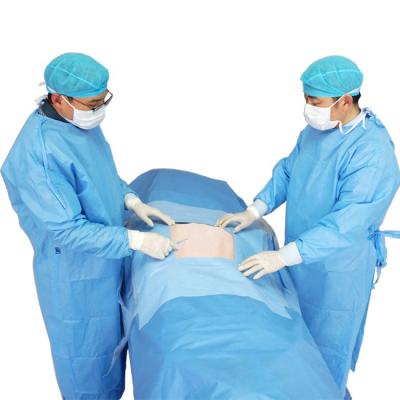 China Clinic hot sale! Sterile Surgical Disposable Gynecology / Laparotomy Drape Set for sale