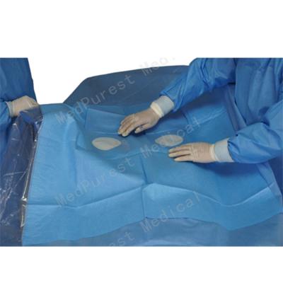 China Safety High Quality Disposable Surgical Femoral Angio Drape , Angiography Drape for sale