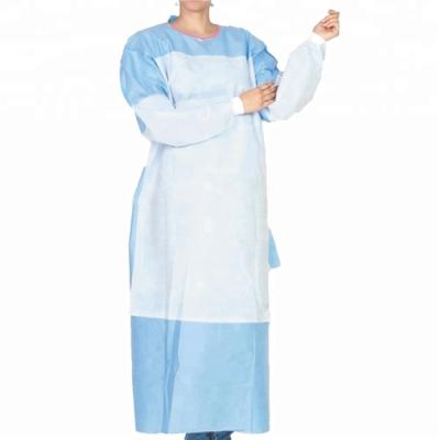 China Safety surgical operation used the 3 reinforced disposable anti surgical gowns for sale