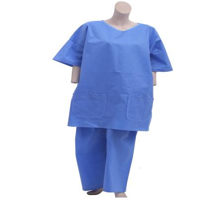 China Security Fashion Nurse Uniform/Medical Scrub /hospital Uniform,Disposable V-Neck Scrub Suit for sale