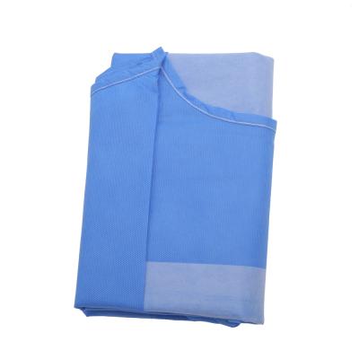 China Antistatic Disposable Non Sterile Non Woven SMS Surgical Gown Reinforced for sale