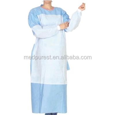 China Safety Disposable Medical Consumables Surgical Operation Used 3 Reinforced Anti Surgical Gowns for sale