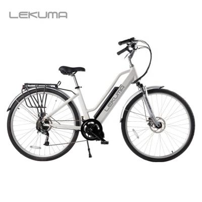 China Newest aluminum alloy OEM 250W 14Ah mid drive city ebike for sale