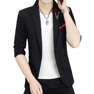 China Anti-Wrinkle Casual Coat Wedding Men's Suit Male Solid Color Buttoned Up Blazers Jacket for sale