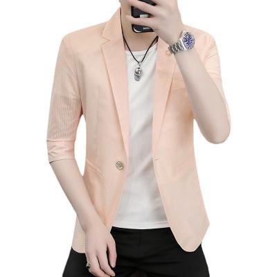 China Anti-Wrinkle Mens Suits Notch Lapel Slim Fit Casual Suit For Mens Blazer for sale