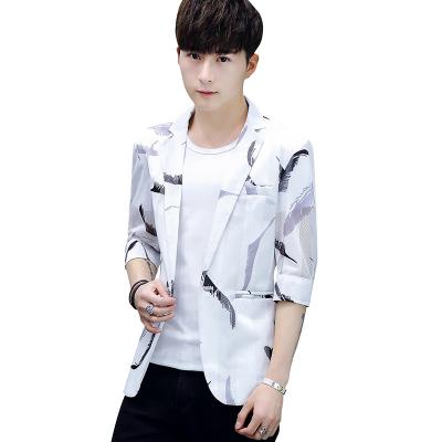 China Anti-Wrinkle Mens Summer Button Formal Business Prom Suit Blazer Jacket for sale