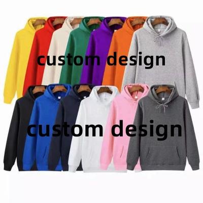 China MOQ Logo Print Cotton Blank Thick Tracksuit Hoodies Luxury Heavy Men's Bottoms Unisex Hoodies Custom Wholesale Anti-shrink Plain for sale