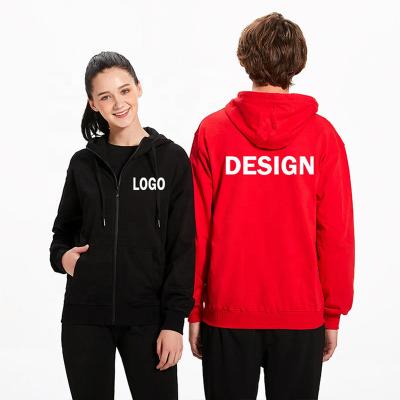 China Custom Logo Men's O-Neck Zipper Anti-Shrink Up Thick Fleece Striped Oversized High Quality Couples Hoodies White Cotton Unisex Hoodies for sale