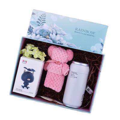 China Customized Gift Box Water Refilling Instrument Electric Fan Towel Valentine'S Day Gift Set for sale