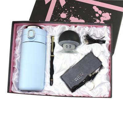 China Holiday Gift Vacuum Stainless Steel Thermos Cup/Stereo/Pen/Mobile Power Gift Set for sale