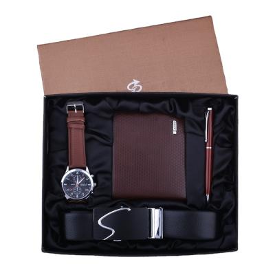 China Men'S High-End Creative Watch Wallet Belt Cylindrical Pen Valentine'S Day Business Gift Set for sale