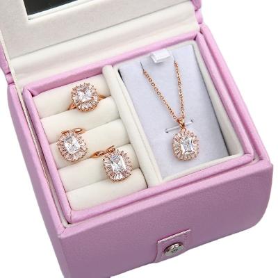 China Manufacturers Direct Popular Modern Women'S Alloy Watch Necklace Set Women'S Wedding Gifts Set for sale