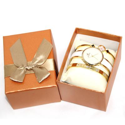 China Wholesale Fashion High Quality Jewelry Set Bracelet Bride Wedding Gift Lady Watch Gift Set for sale