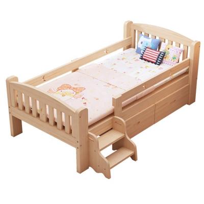 China chinese cheap wooden burlywood child bed for kids furniture kids bed for sale