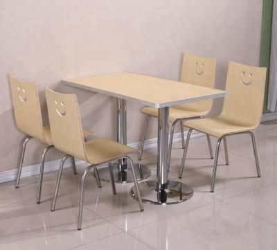 China Chinese Restaurant Furniture Wooden Steel Dining Tables Chair Sets For Restaurant for sale