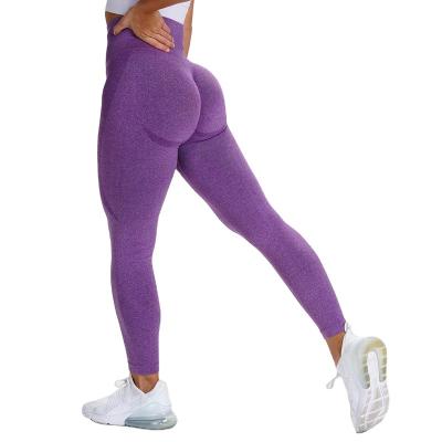 China Women's High Waist Gym Fitness Workout Tights ZC2818 CRAC! crack! Antibacterial Seamless Yoga Leggings Compression Butt Lift for sale