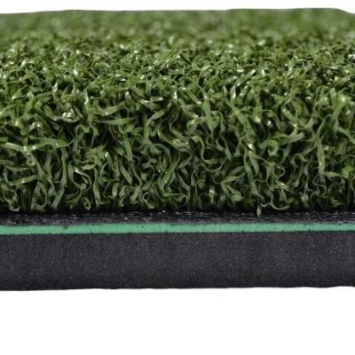 China EVA foam rubber+nylon knitted hot sale and best quality turf line golf driving range tee crimp mat for sale