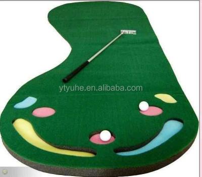 China Mat Customized Indoor Putting Mat Kidney / Mini Golf Mat for sale