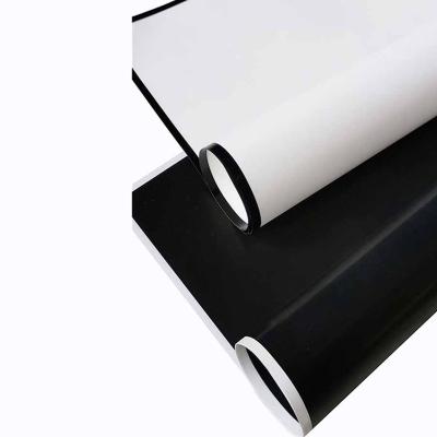 China hot sale hansu waterproof flower wrapping paper noble black and white floral waterproof matte material for sale