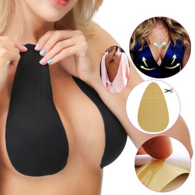 China 2022 new sexy seamless comfortable self-adhesive invisible push up cotton bra for sale