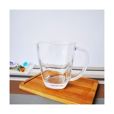 China Viable Competitive Price Simple Style Home Office Use Transparent Glass Coffee Mug for sale