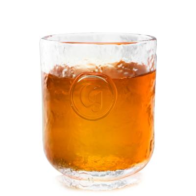 China Nordic Glacier Logo Crystal Drinking Glass Whiskey Cup Custom Made 275ml From Amazon New Retro Transparent Clear Hot Sale Design for sale