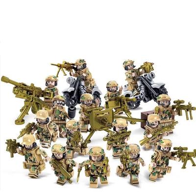 China Toy Military Blocks Soldier Army Weapons Assembly Building Block WW2 Building Blocks for sale