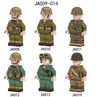 China Military Building Block Toy WW2 Soldiers Infantry Figures Gun Parts Mini Bricks Toys for sale