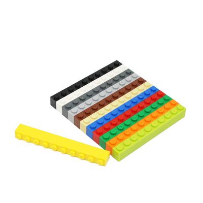 China DIY Toy Building Blocks Building 1x10 Dots Thick Brick Parts Compatible With Brands Toys For Children 6111 for sale