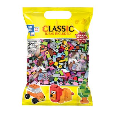 China Building Toy ABS Plastic Assemble Building Blocks Set Eco-friendly Kids Toy Educational Building Blocks for sale