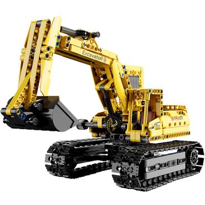 China Construction Toy DIY Construction Toys Excavator Bucket Truck Building Blocks Truck Engineering Model Assembly Brick Blocks for sale