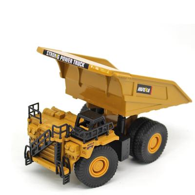 China Metal 1812 Model 1:60 Metal and Plastic HUINA Mini Diecast Alloy Dump Truck Die Cast Car Toys for Boys for sale