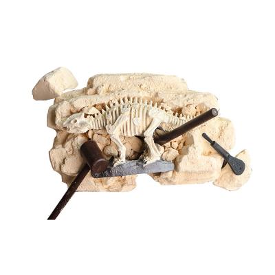 China Plaster and Resin Resin Dinosaur Fossil Customize Dig Dinosaur Skeleton Game Kids Education Toys for sale