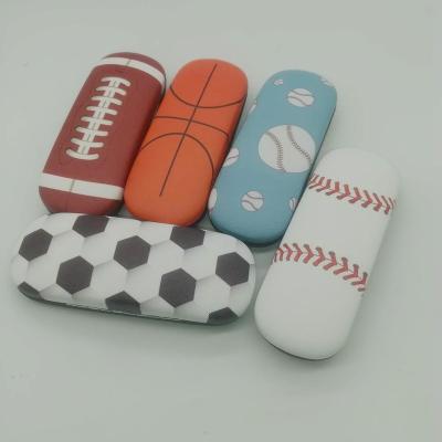 China Optical Glasses Packing Glass Box Fashion Leather Student Storage Box Portable Basketball Football Sports Roll Up Glass Box for sale