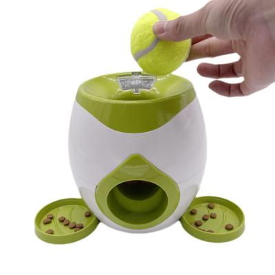 China Automatic Dog Training Toy Automatic Pet Feeder Tennis Rewards Machine Interactive Pet Ball Toys Food Reward for sale