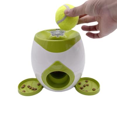 China Automatic Pet Rewards Machine With Tennis Ball Puzzle Toy For IQ Training Interactive Pet Driver for sale