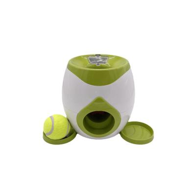 China Automatic Training Products Intelligent Pet Puzzle IQ Driver Dog Deluxe Interactive Toy with Tennis Ball Pet Rewards Machine Pet Driver for sale