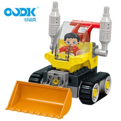 China Eco-friendly Material OUDK Toys DIY Detachable Science Educational Vehicle Building Car Plastic Educational Games Building Blocks For Kids Play for sale